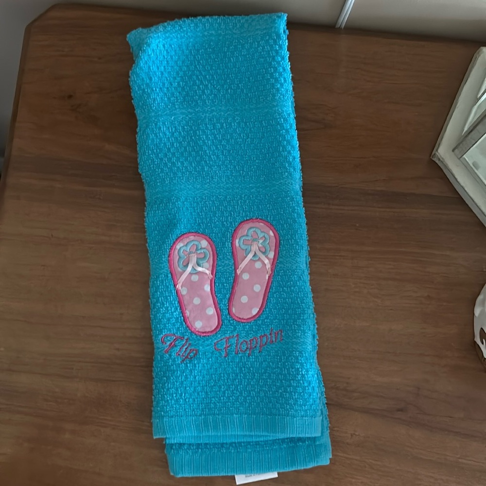 Flip flops towel